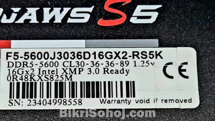 DDR5 16GB X2 = 32GB RAM G.Skill Dual Channel